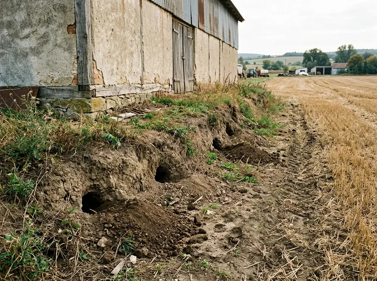 Rágcsálónyomás a környező mezőgazdasági területekről